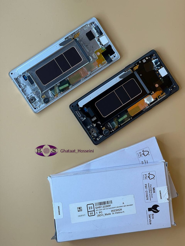 تاچ و السیدی گوشی سامسونگ Samsung Note9 بافریم اصلی سرویس پک