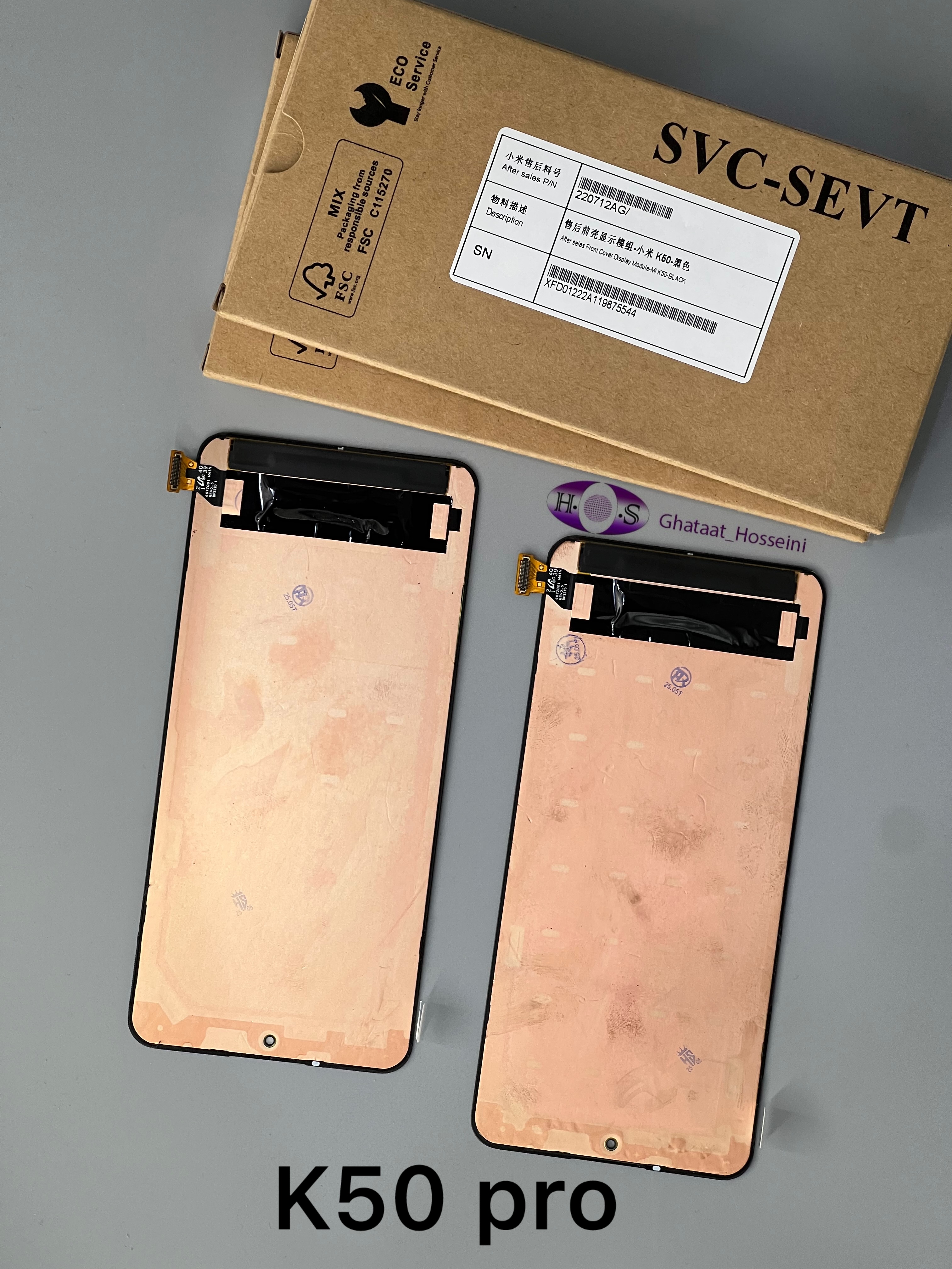 تاچ و السیدی گوش شیامی Xiaomi Redmi K50proبدن فریم صددرصد اصلی