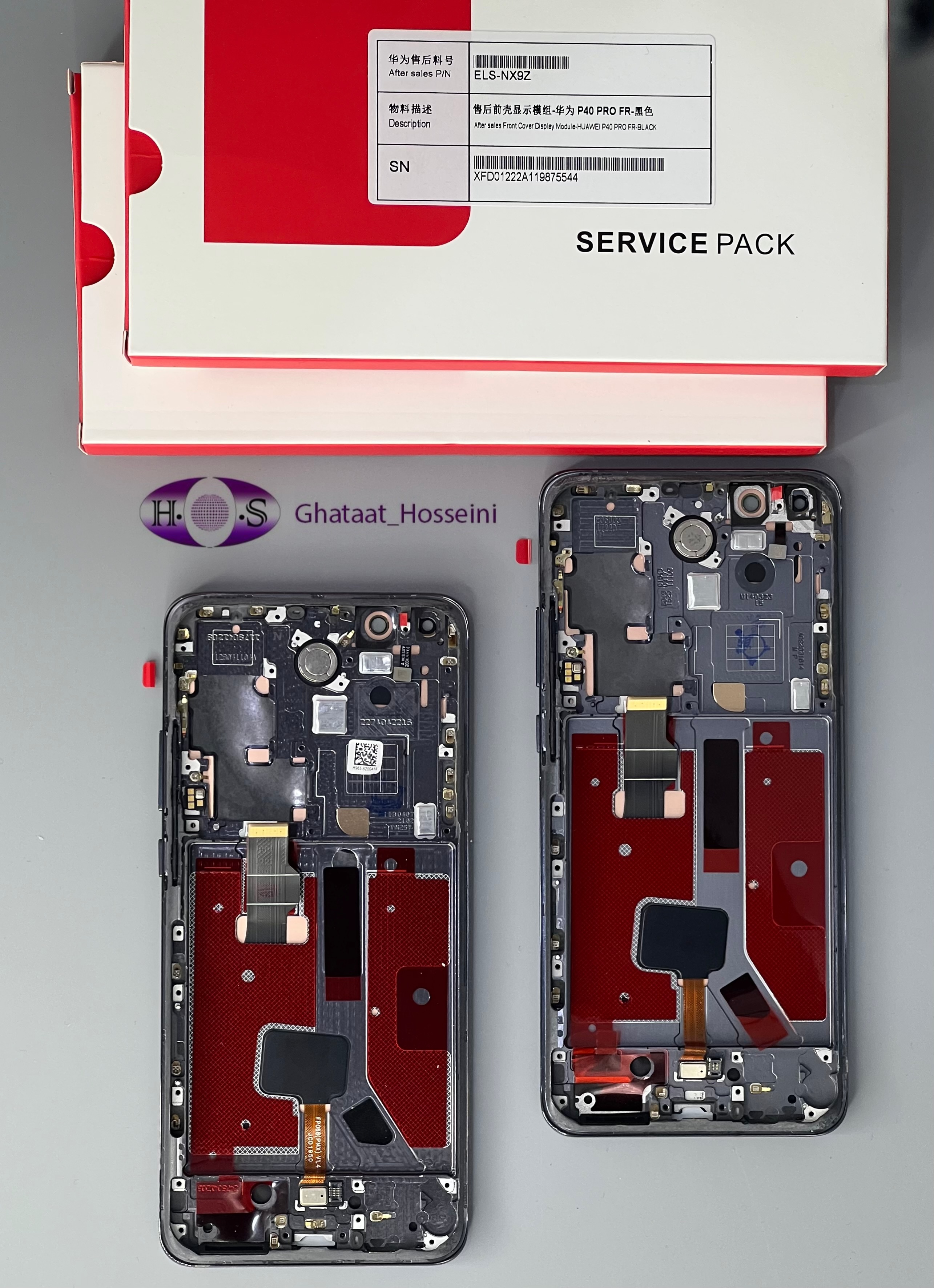 تاچ و السيدي گوشي هواوي پي 40 پروHuawei P40proبافريم اورجينال شركتي صد در صد