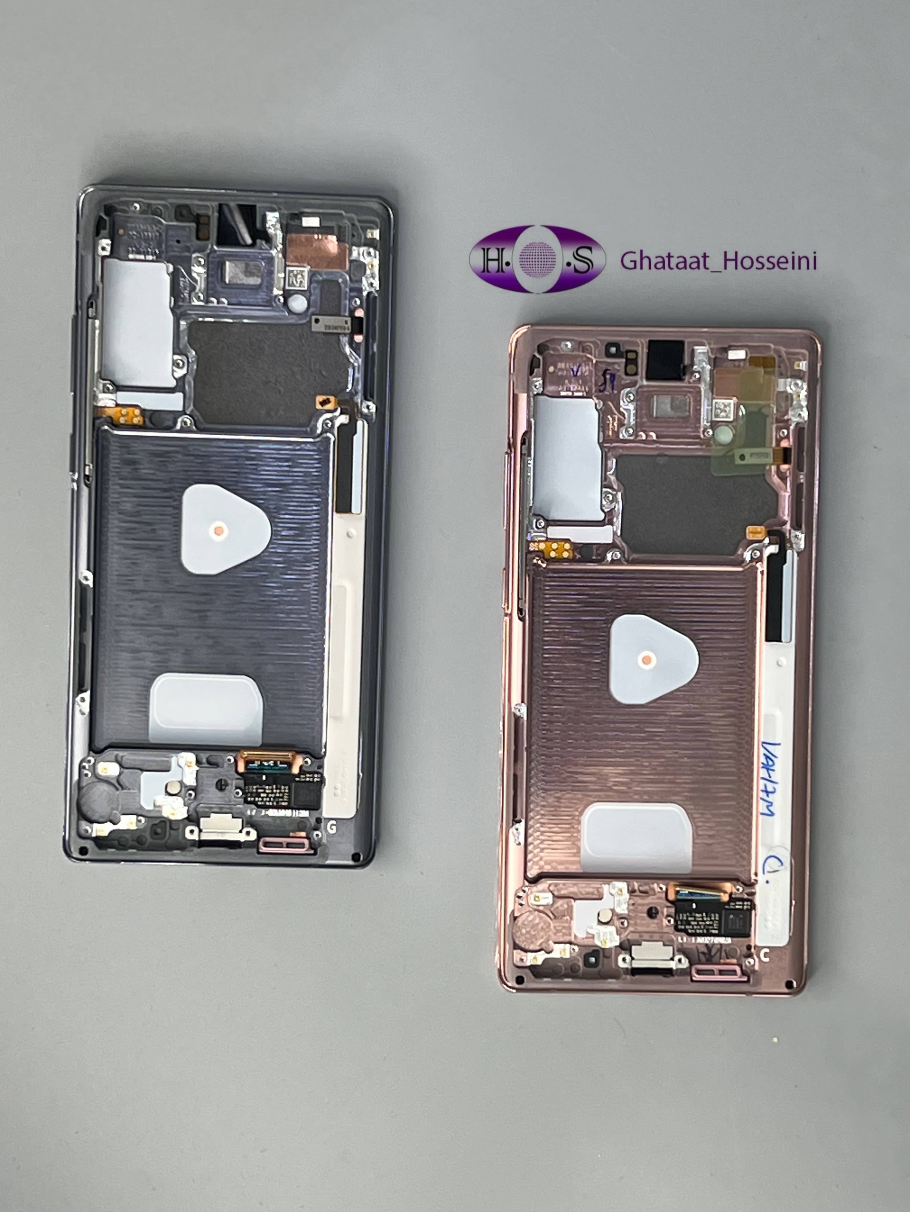 تاچ و السیدی گوشی سامسونگ Samsung Note20/N980+Frame service packبافریم اورجینال سرویس پک