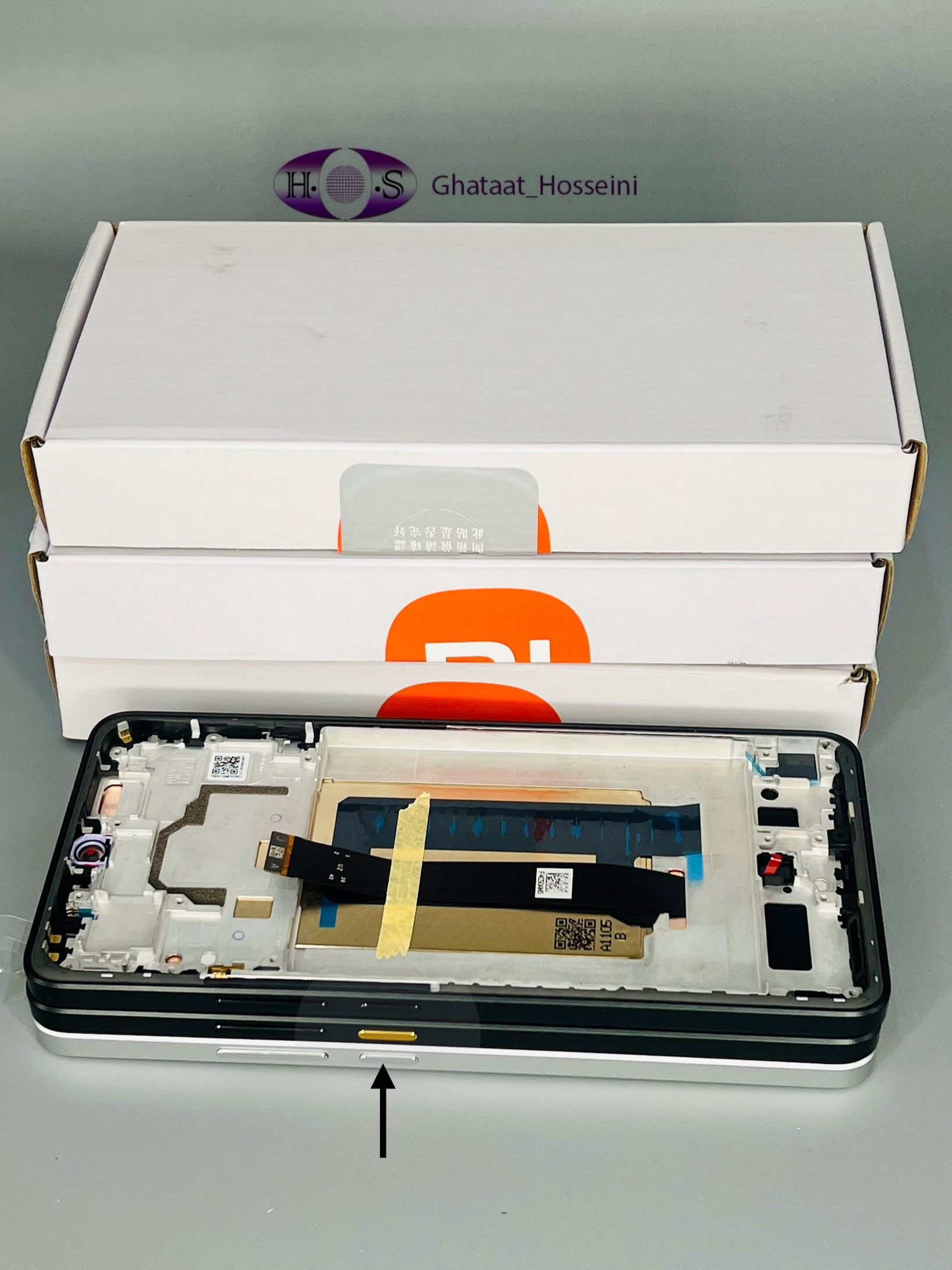 تاچ و السیدی گوشی شیامی Xiaomi Poco X6pro 5G +Frame Orgبافریم اصلی سرویس پک