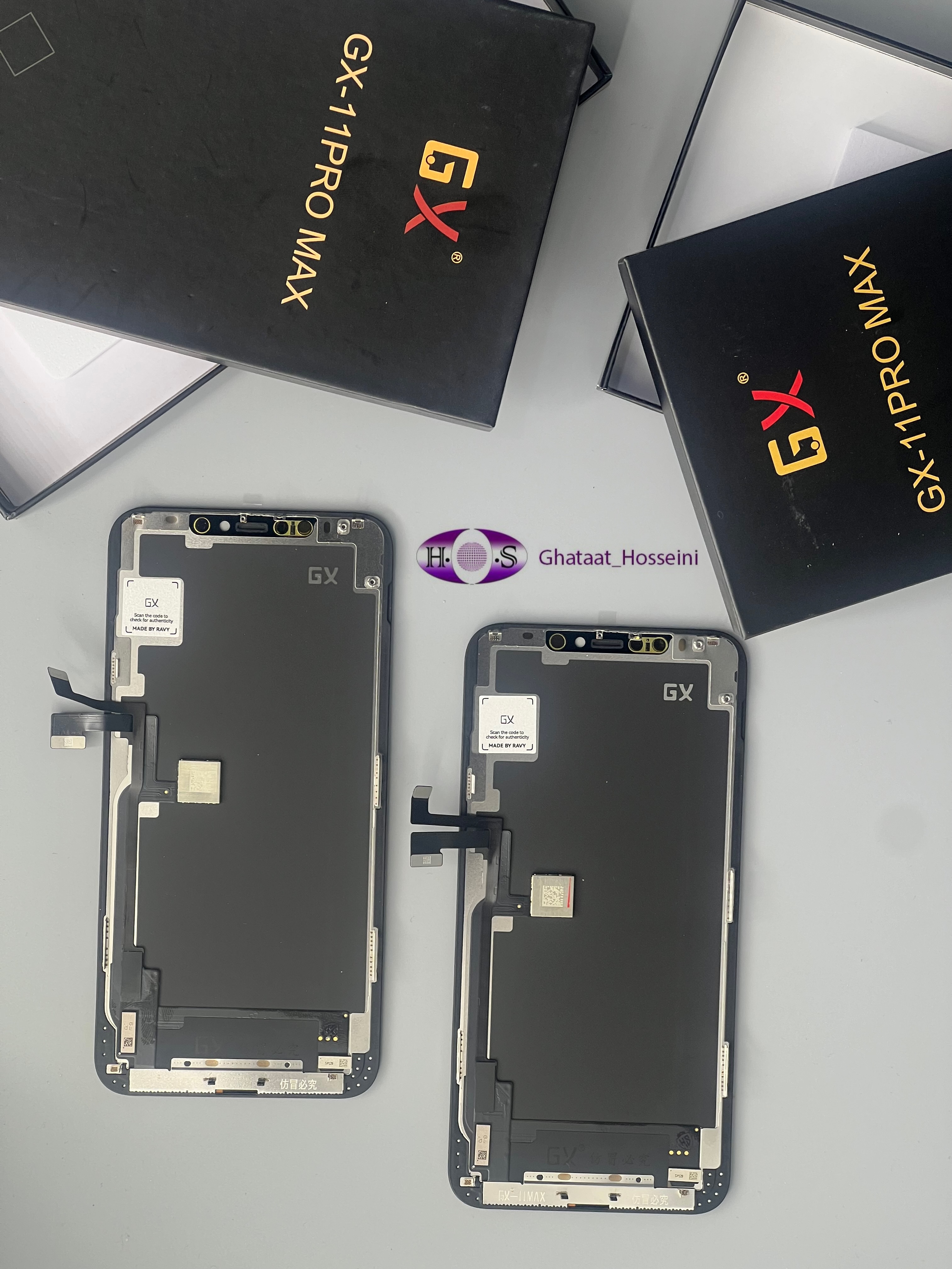 تاچ و السیدی گوشی ایفون 11پرومکس Iphone 11Pro Max Gx hard Oledبافریم جی ایکس هارد اولد با قابلیت پروگرام