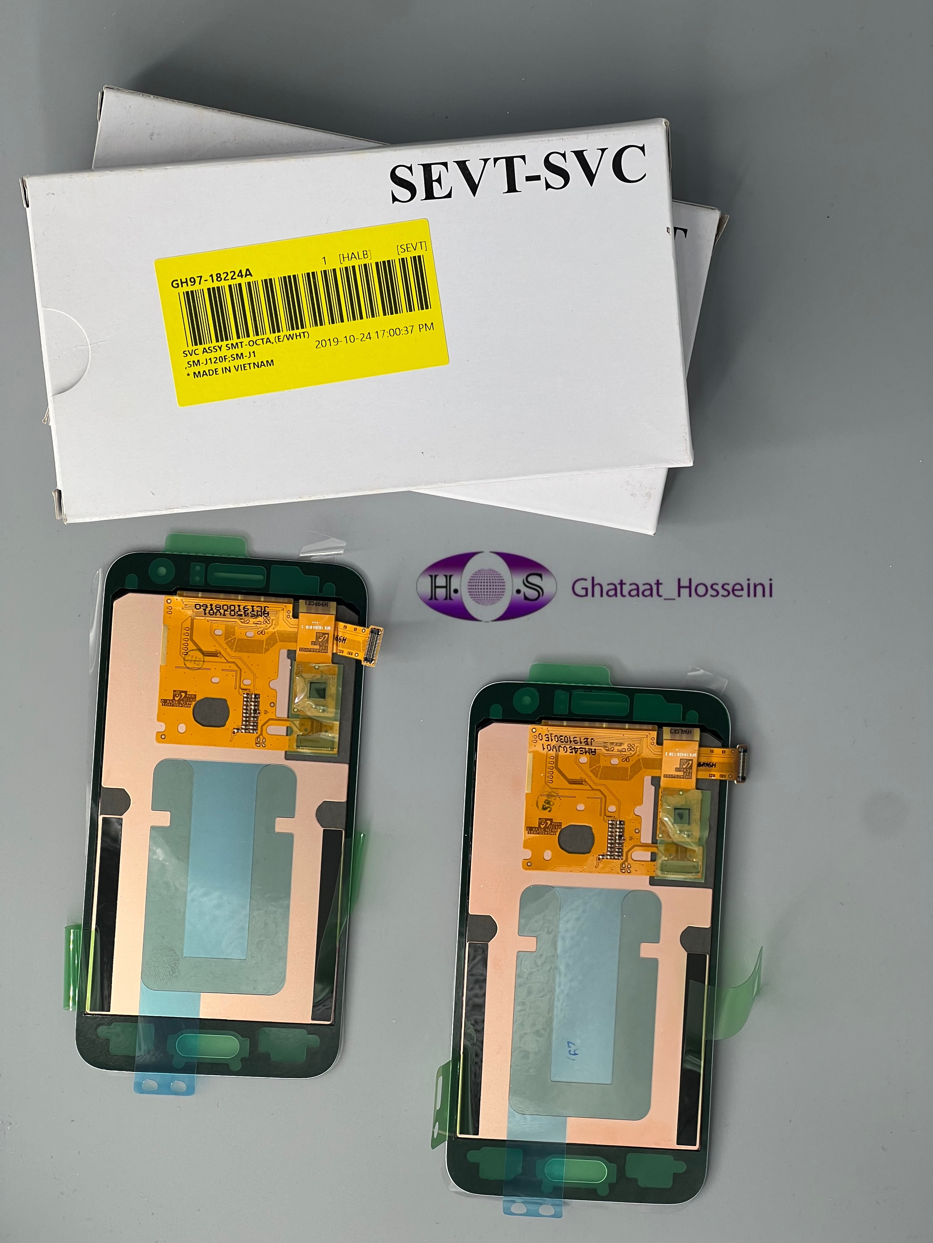 تاچ و السیدی گوشی سامسونگSamsung J120 org service packبدون فریم اورجینال سرویس پک