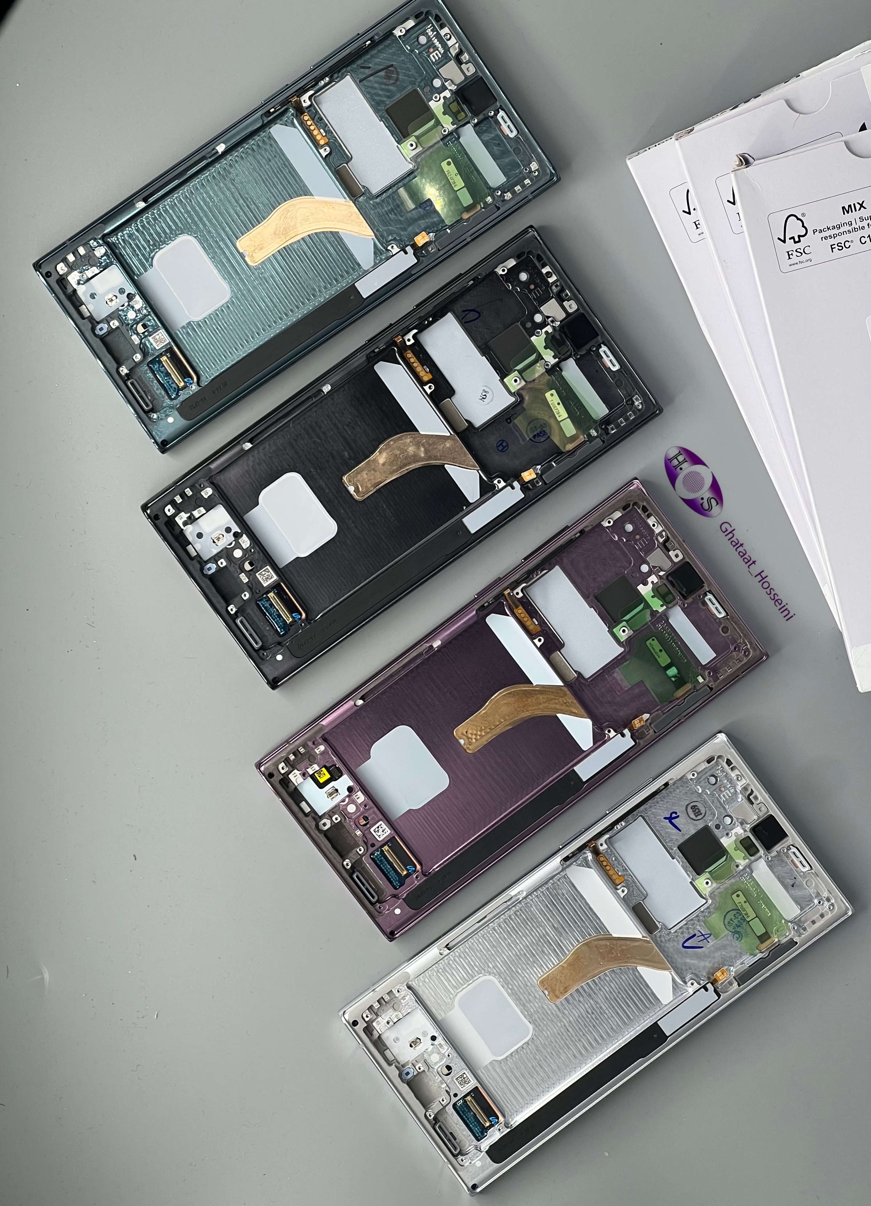 تاچ و السیدی گوشی سامسونگ Samsung S22 ULTRA/S908بافریم اورجینال سرویس پک