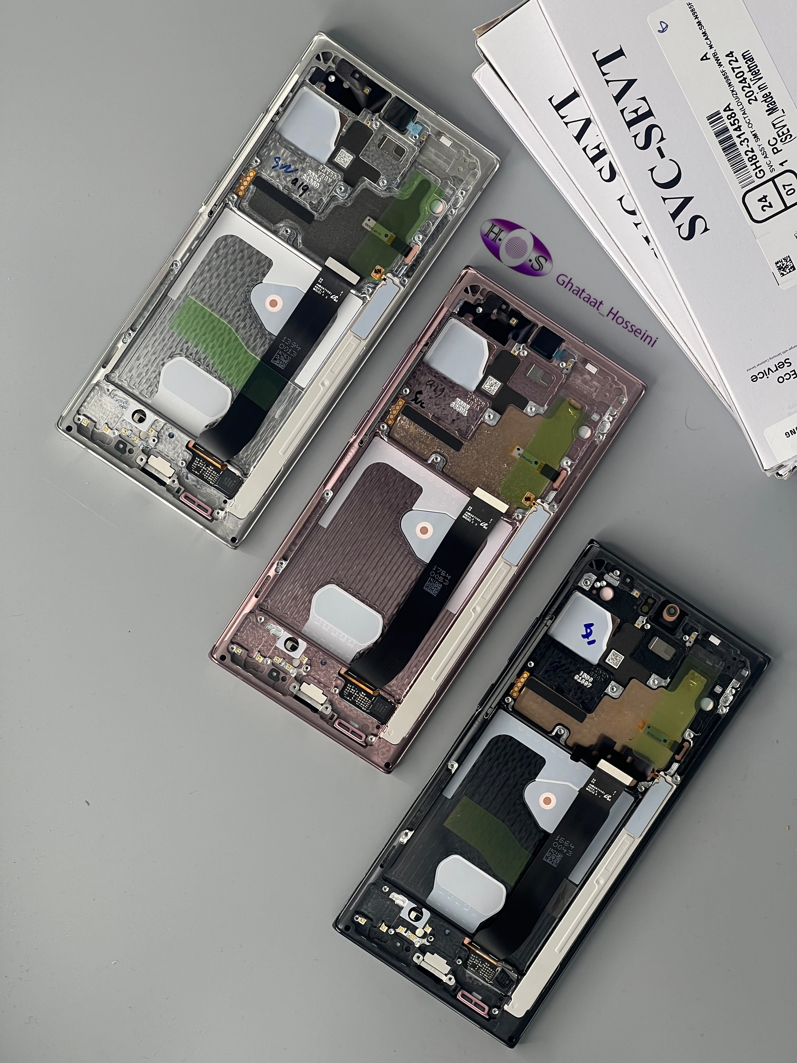 تاچ و السیدی گوشی سامسونگ Samsung NOTE20 ULTRA+Frame Org Service pack بافریم اورجینال سرویس پک