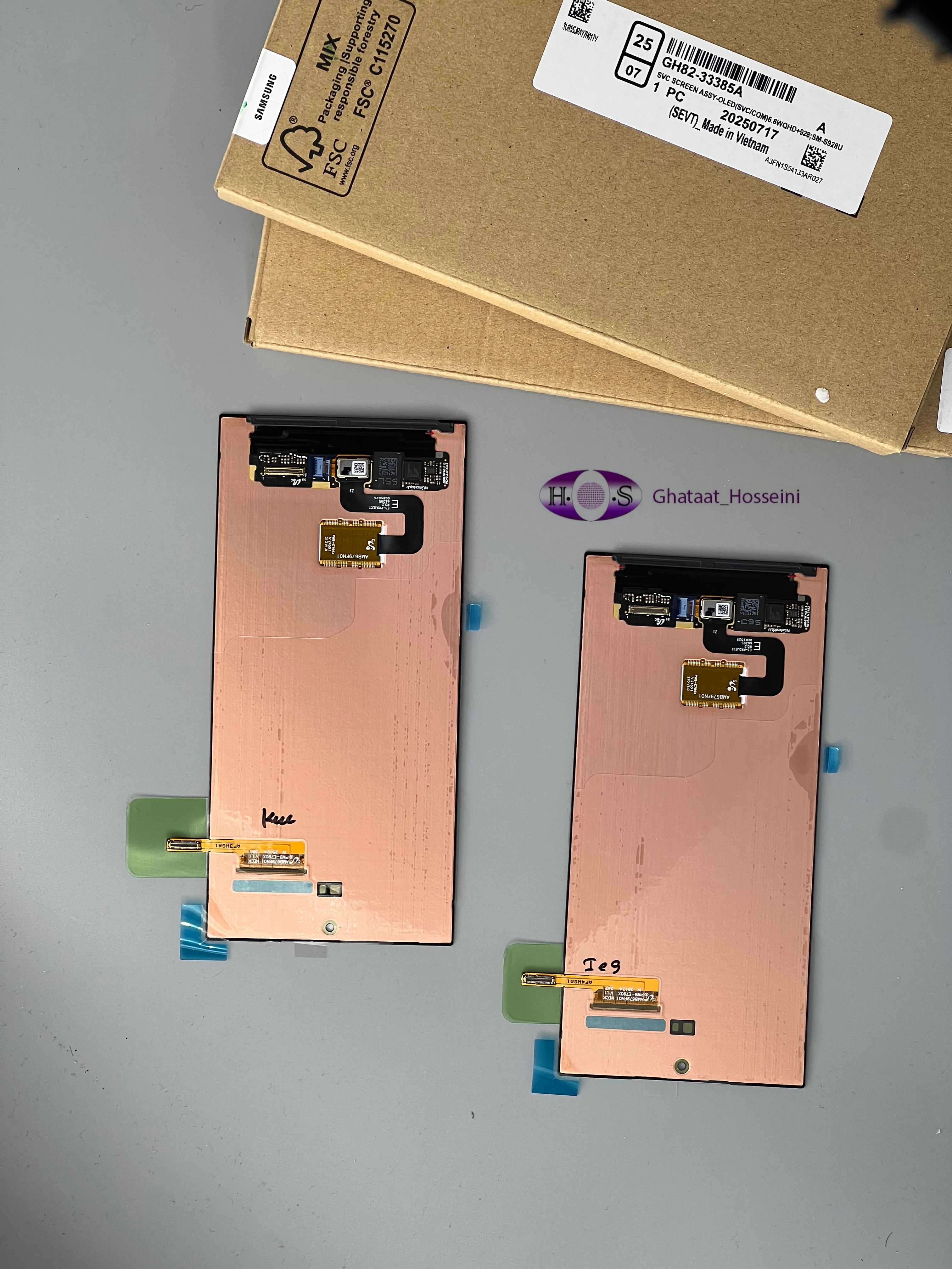 تاچ و السیدی گوشی سامسونگ Samsung S24Ultra/S928 بدون فریم اورجینال سرویس پک