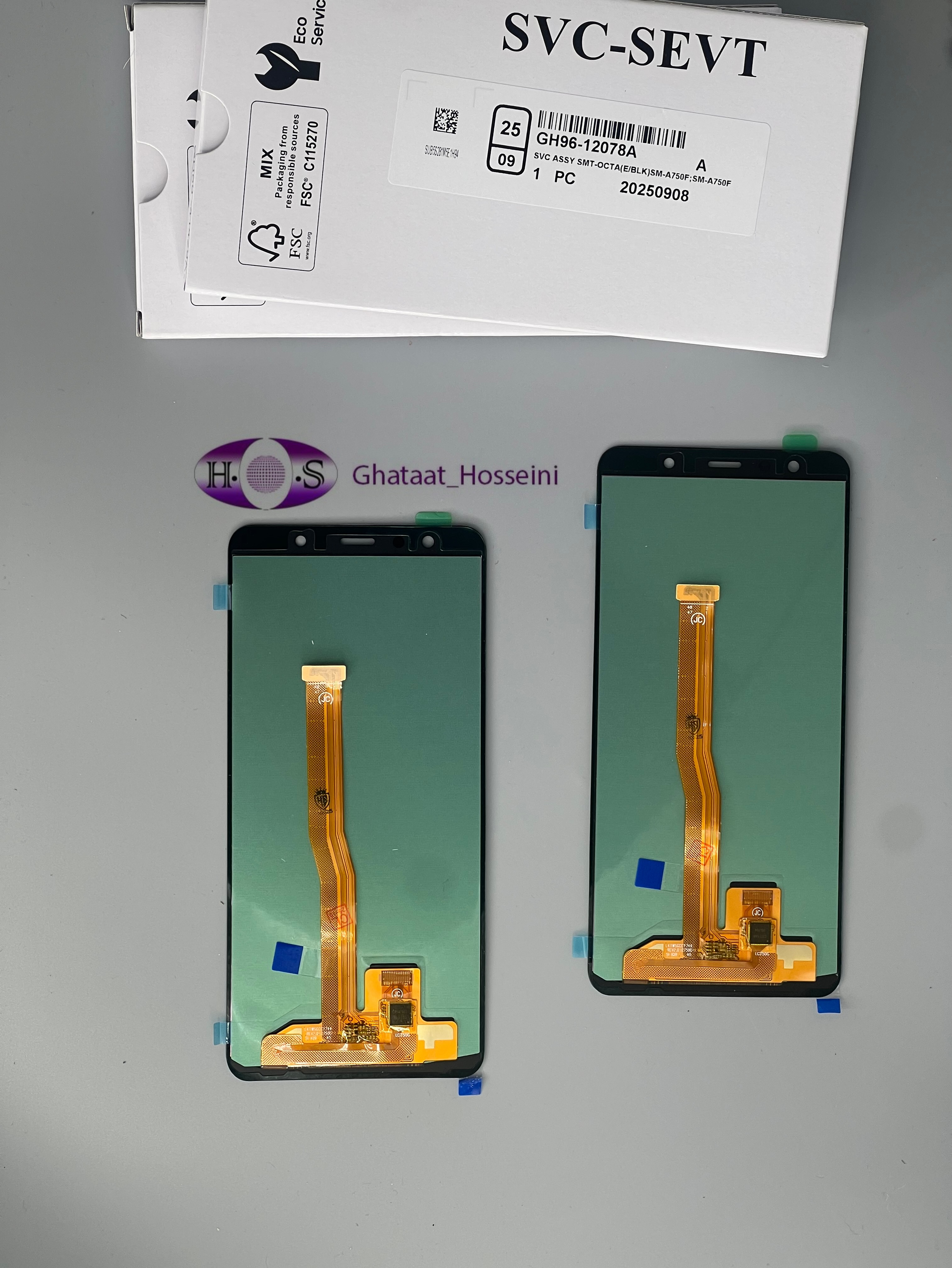 تاچ و السیدی گوشی سامسونگ Samsung A750 Oledبدون فریم اولد