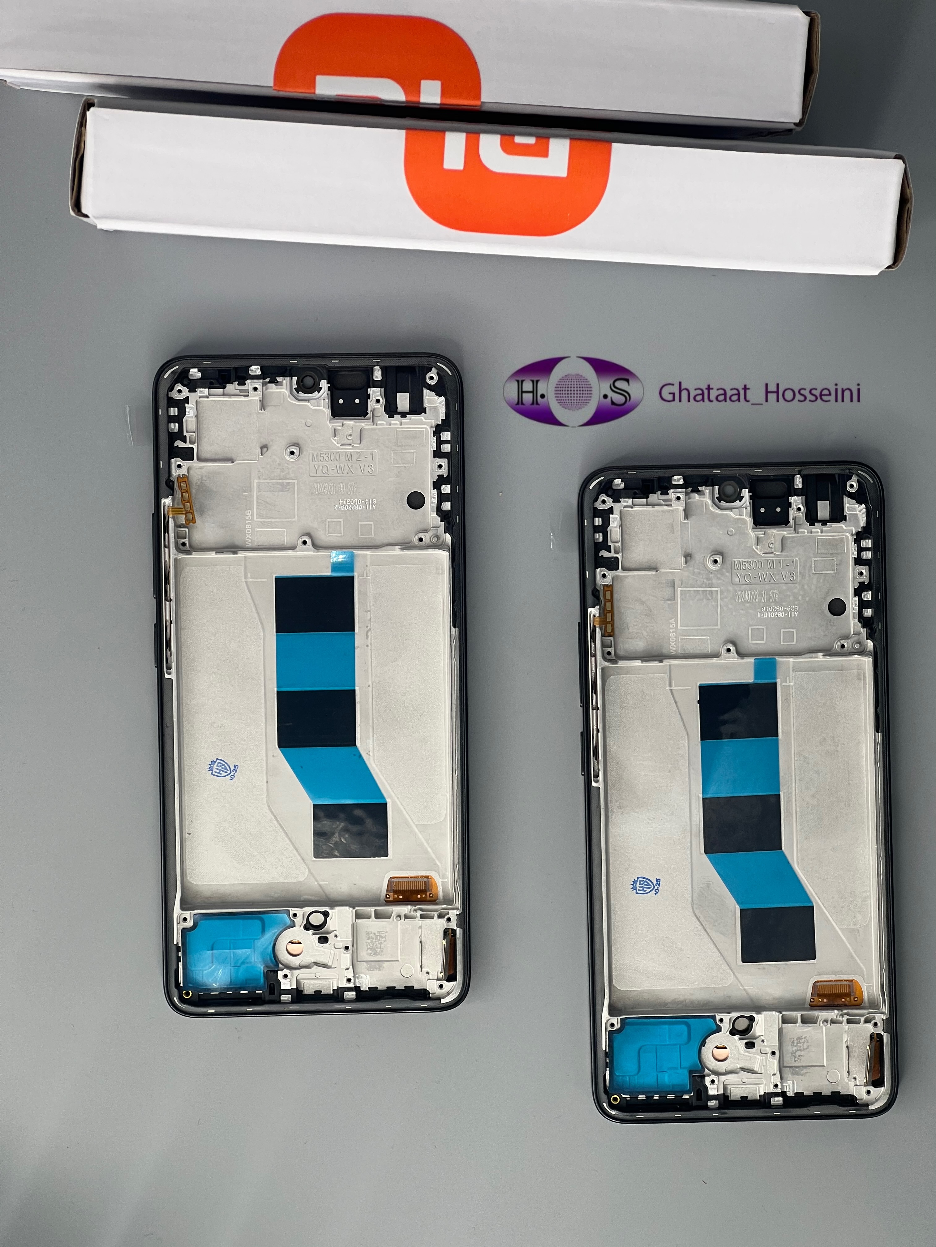 تاچ و السیدی گوشی شیامی Xiaomi Poco M7Pro+Frame Orgبافریم اصلی سرویس پک