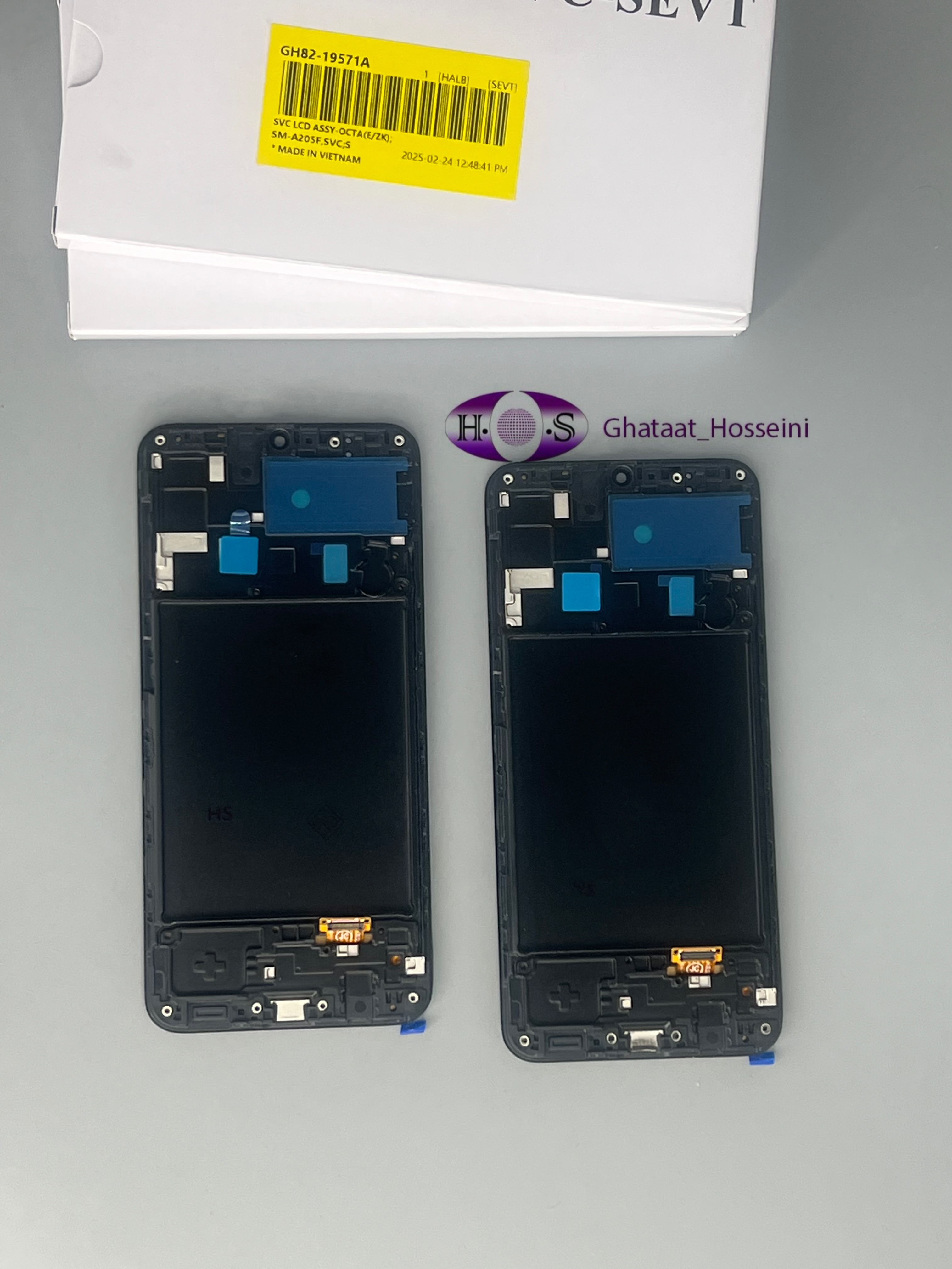 تاچ و السیدی گوشی سامسونگ Samsung A20/A205 Oled+ Frameبافریم اولد