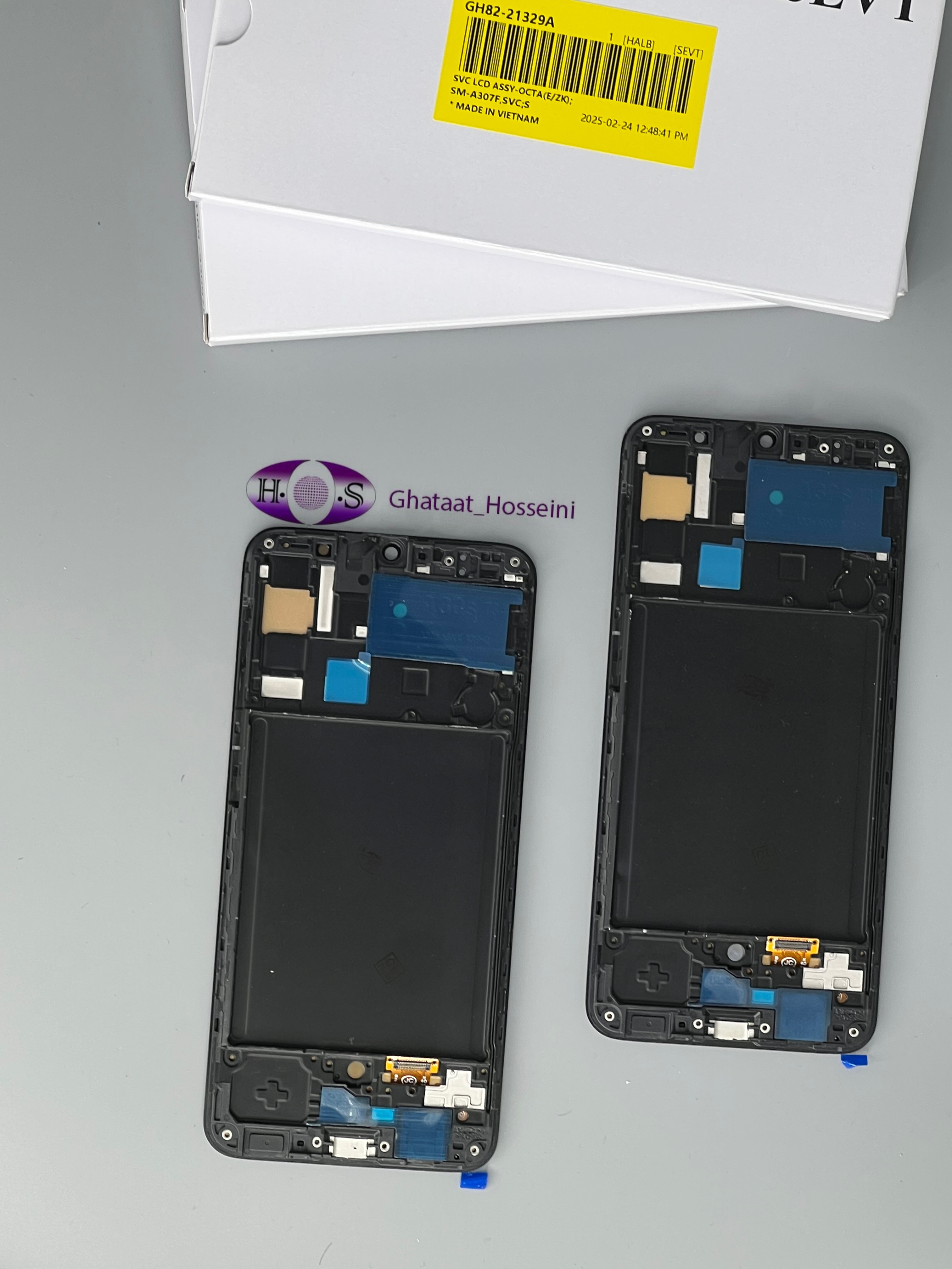 تاچ و السیدی گوشی سامسونگ Samsung A30s/A307+Frame Oledبافریم اولد