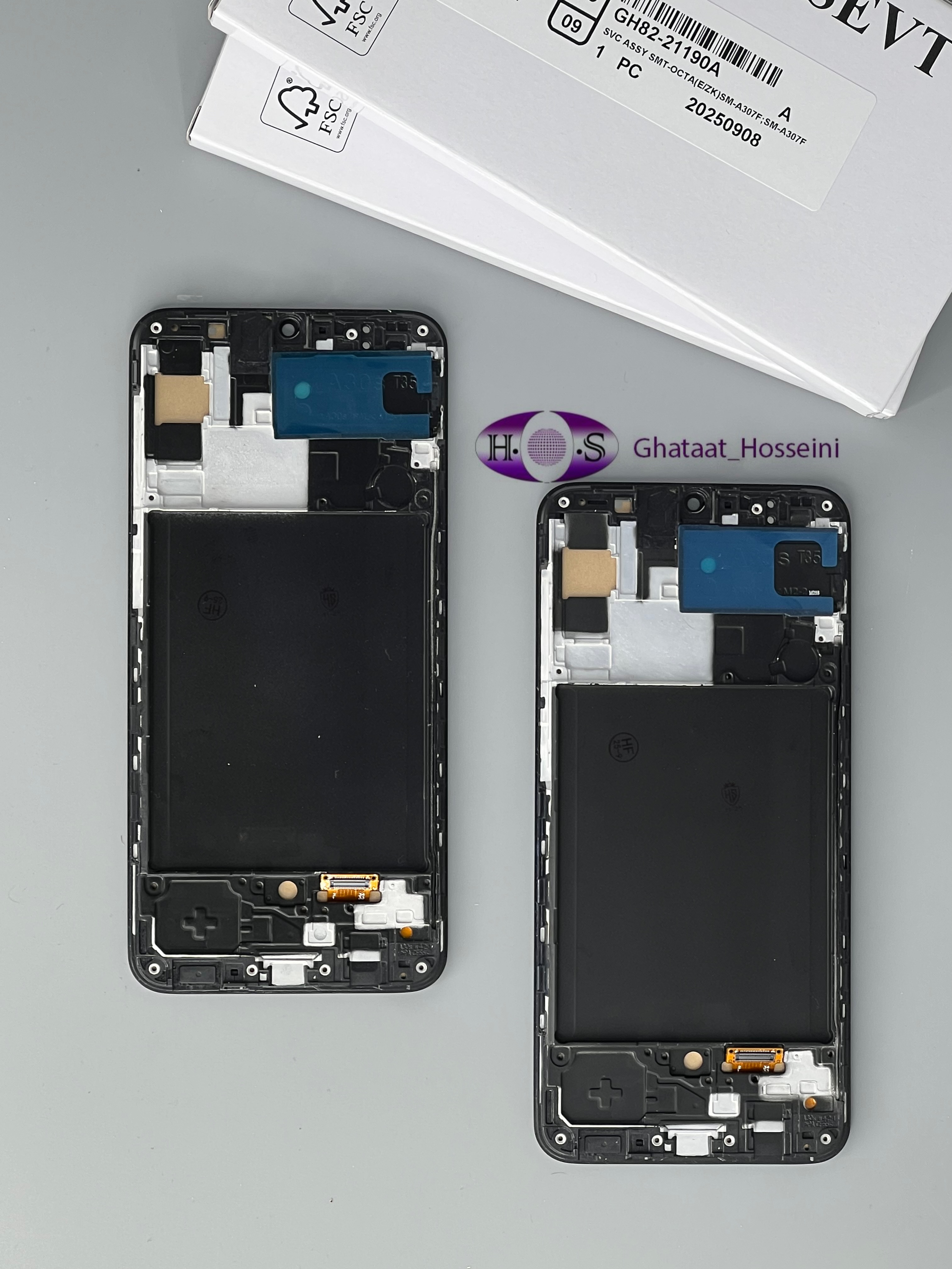تاچ و السیدی گوشی سامسونگ Samsung A30s/A307+Frame Incellبافریم اینسل