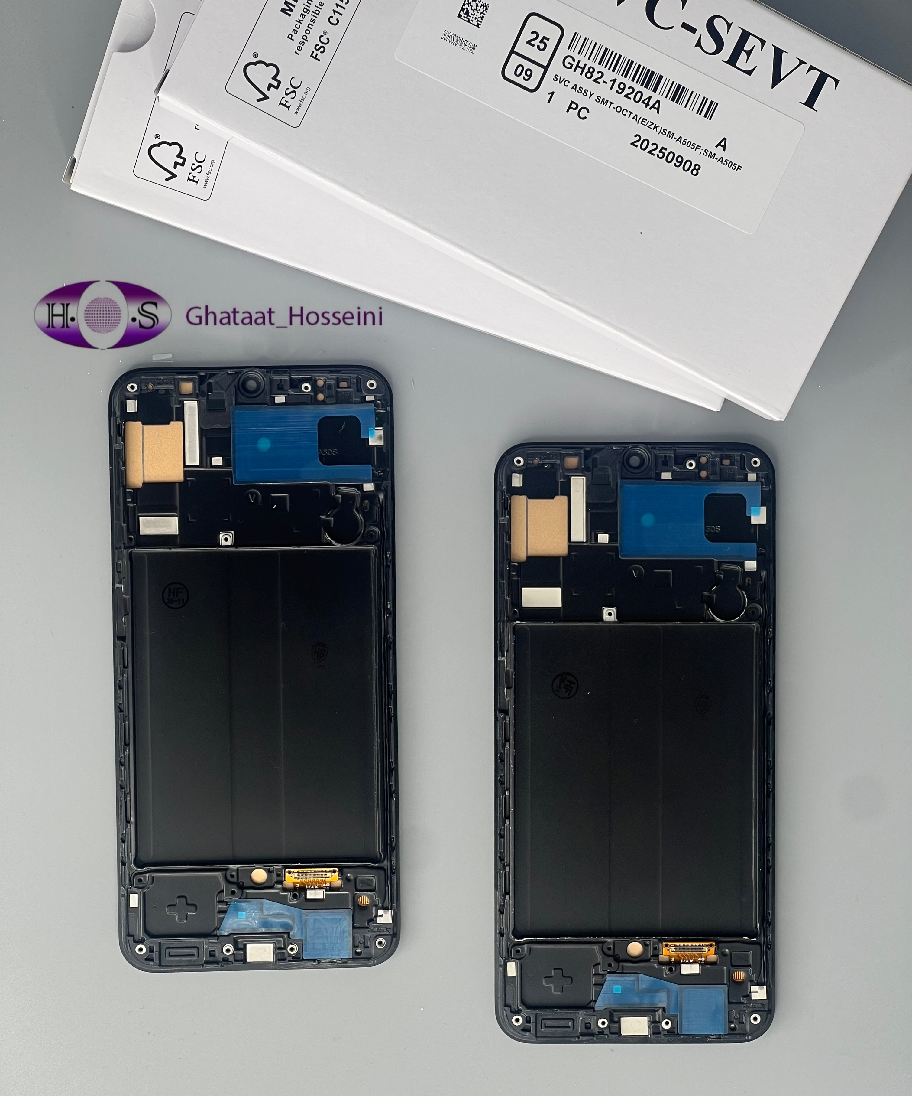 تاچ و السیدی گوشی سامسونگ Samsung A50/A505+Frame Incellبافریم اینسل