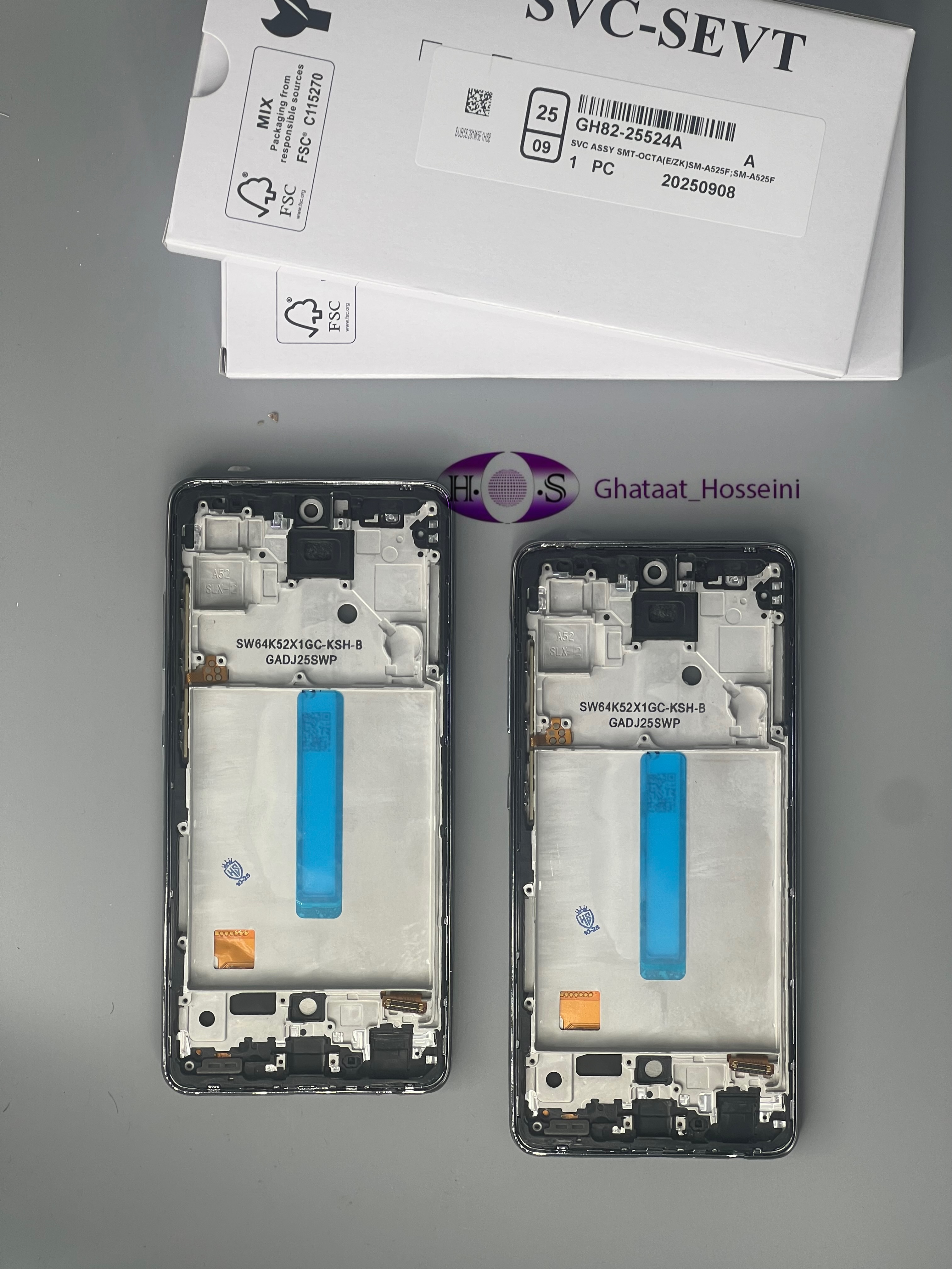 تاچ و السیدی گوشی سامسونگ Samsung A52/A525+Frame Incellبافریم اینسل