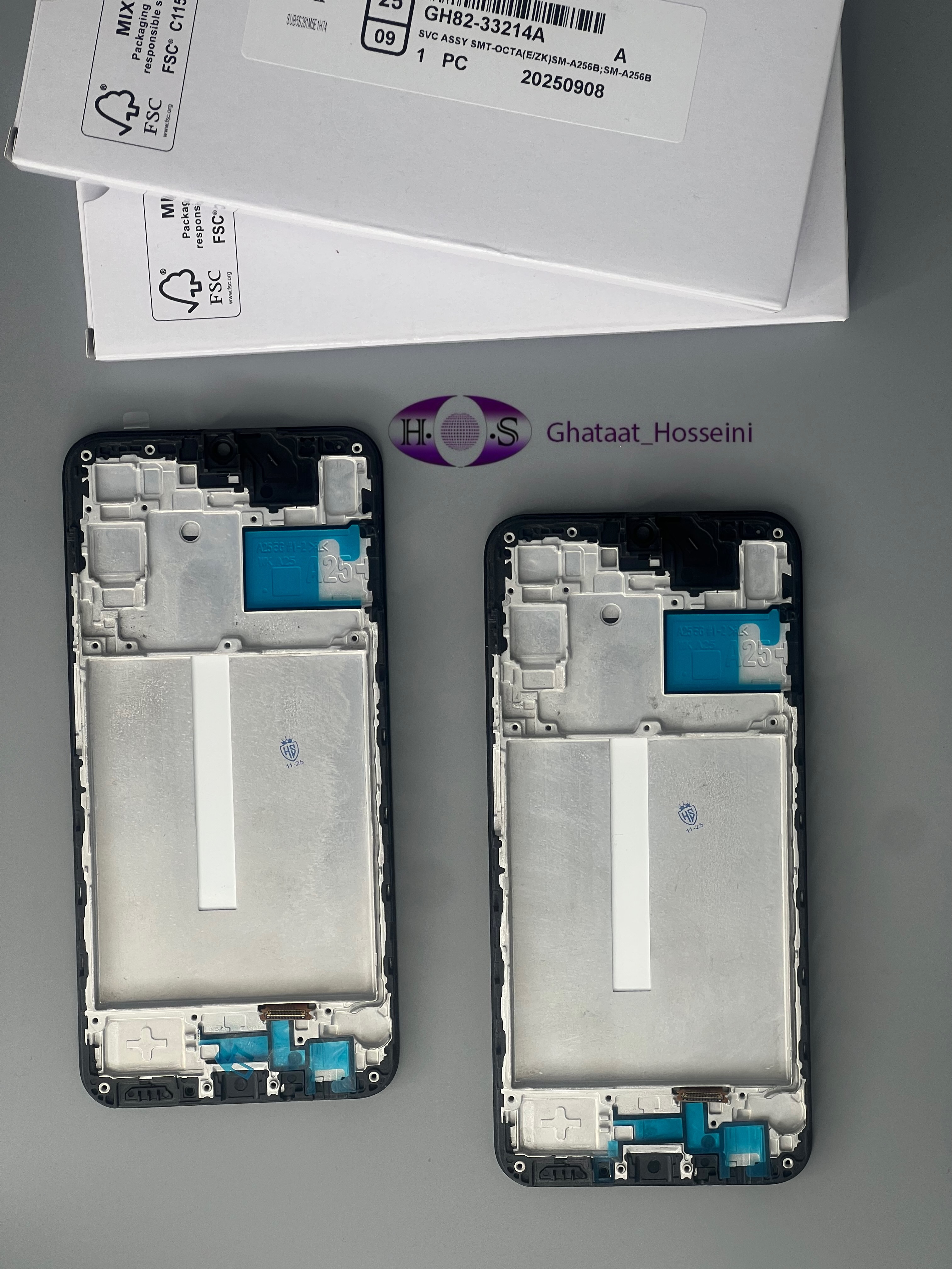 تاچ و السیدی گوشی سامسونگ samsung A25/A256+Frame Incellبافریم اینسل