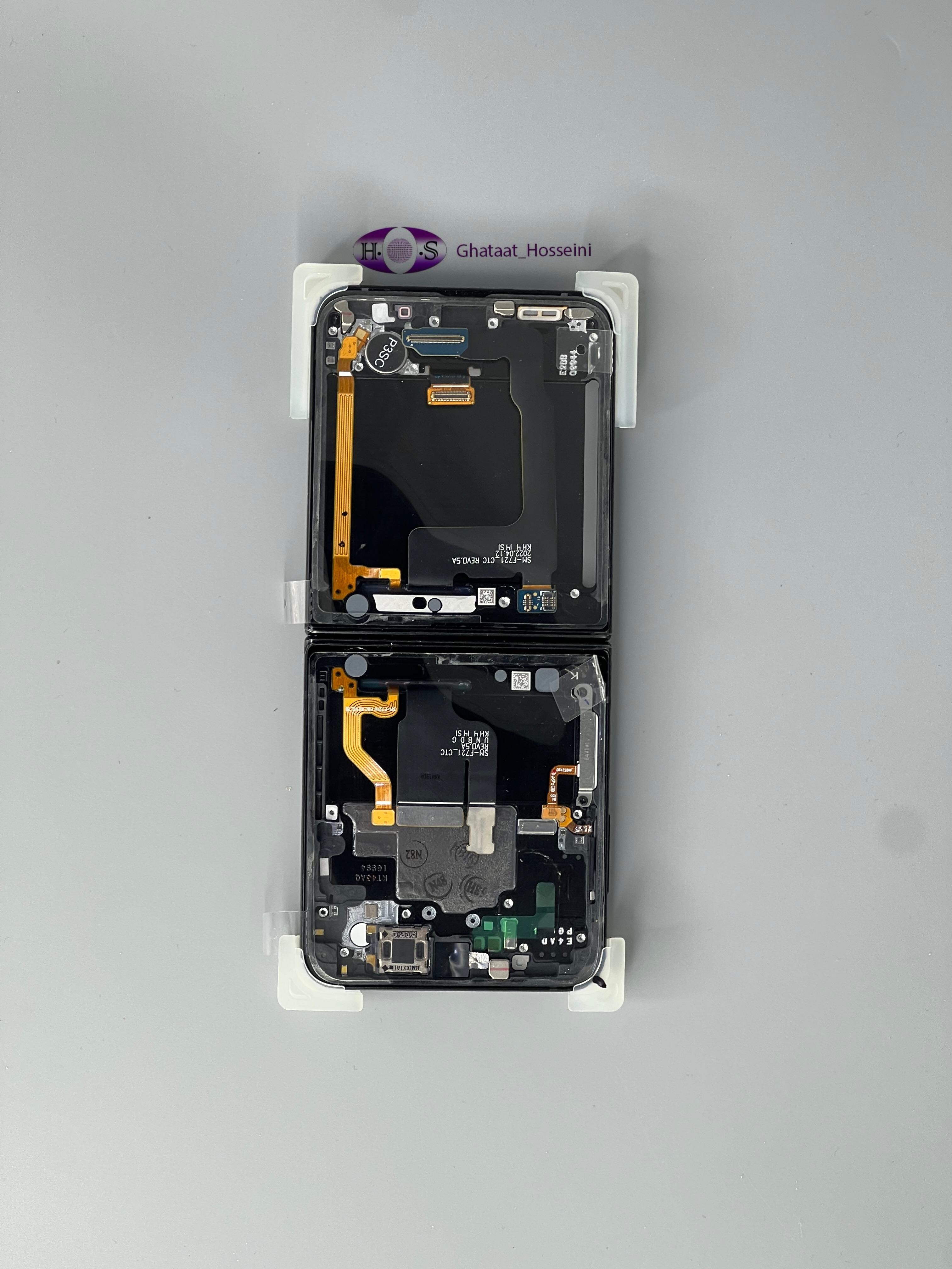 تاچ و السيدي گوشي سامسونگ Samsung Z Flip4/F721+frame orgبافريم اورجينال سرويس پك