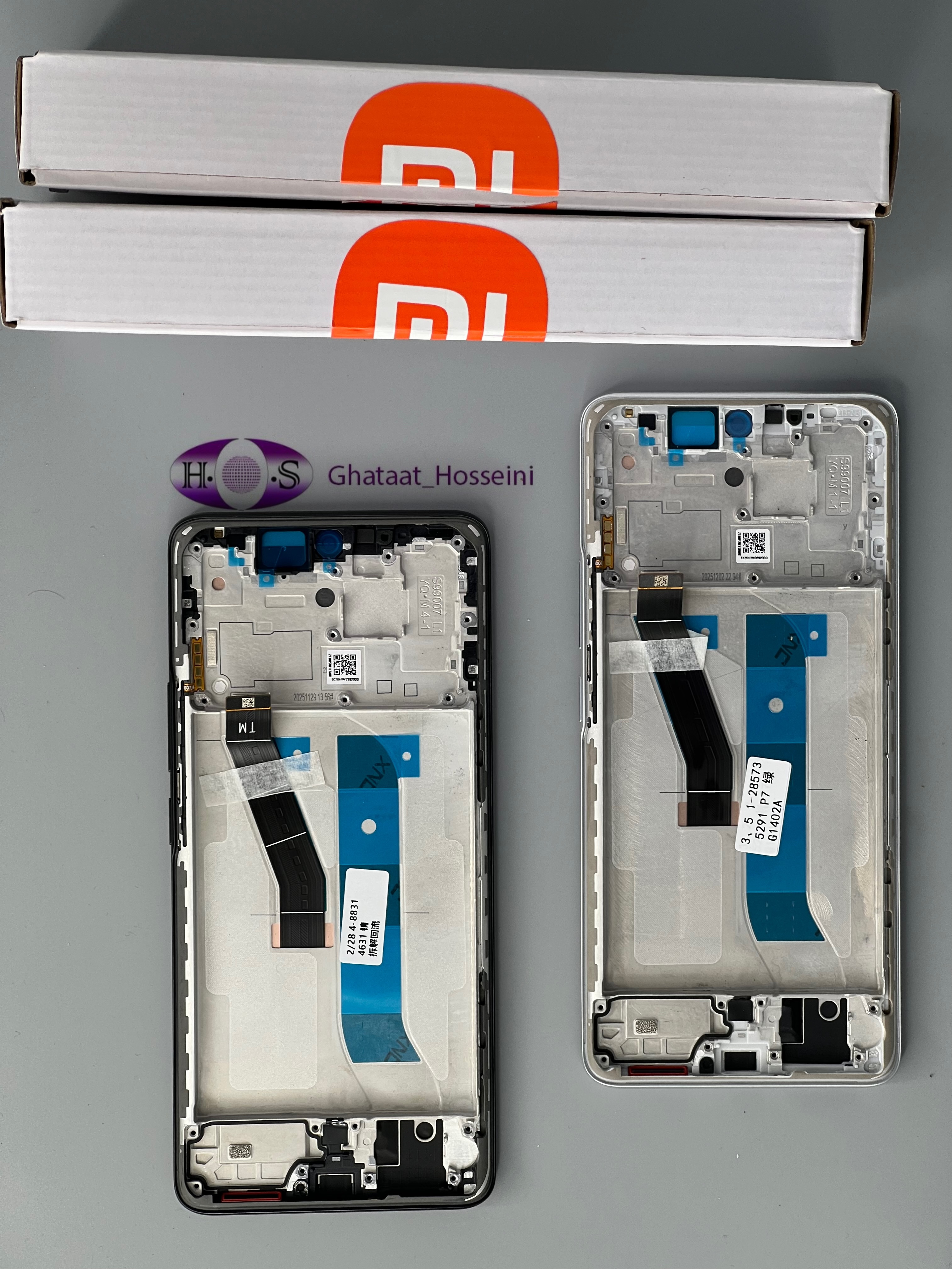 تاچ و السيدي گوشي شيامي ردمي نوت پانزده Redmi Note15 4G+Frame orgبافريم اورجينال اصلي سرويس پك