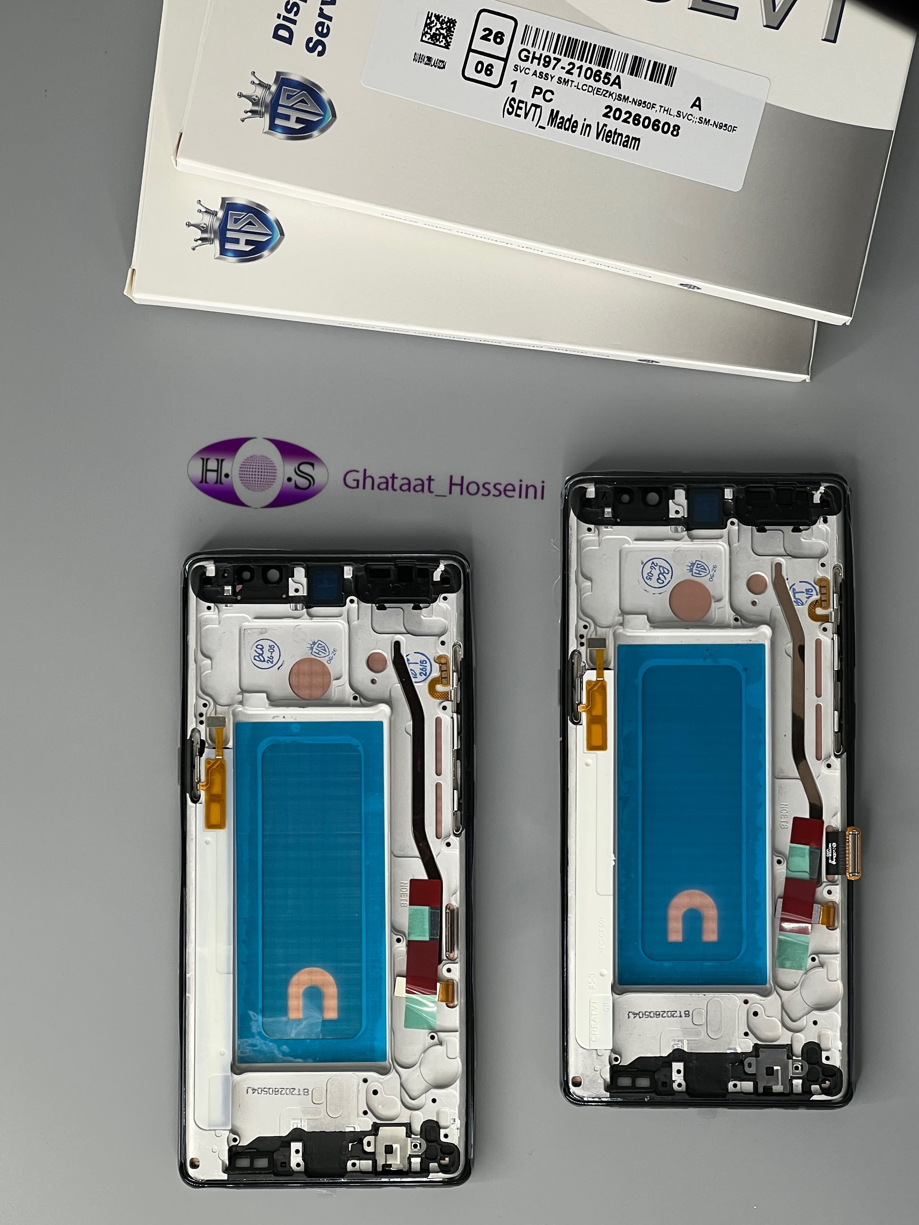 تاچ والسيدي سامسونگ Samsung Note8/N950+Frame HD Plusبافريم اينسل اچ دي پلاس