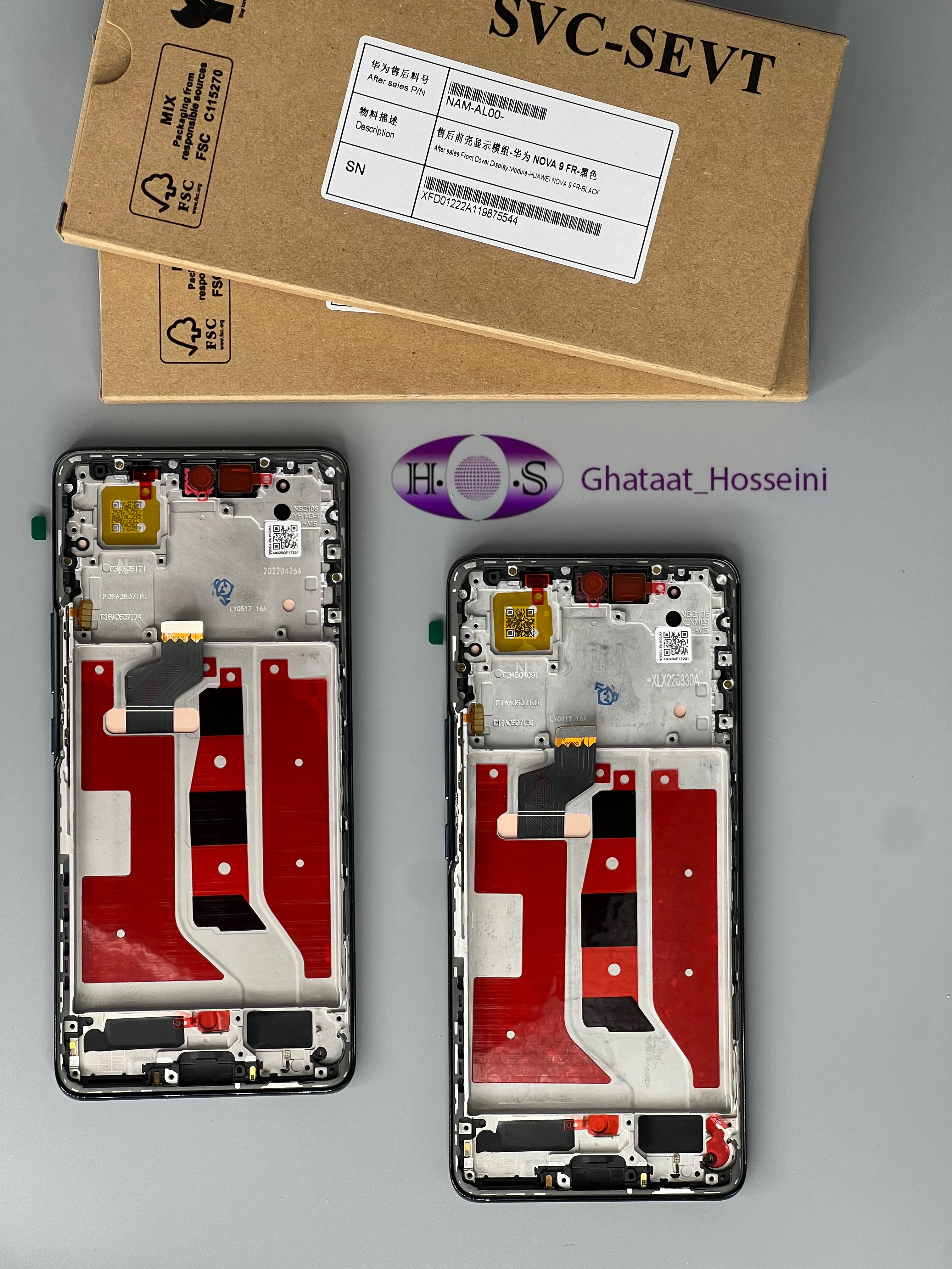 تاچ و السیدی گوشی هواویی نوا 9 Huawei Nova9+Frame Orgبافریم اورجینال