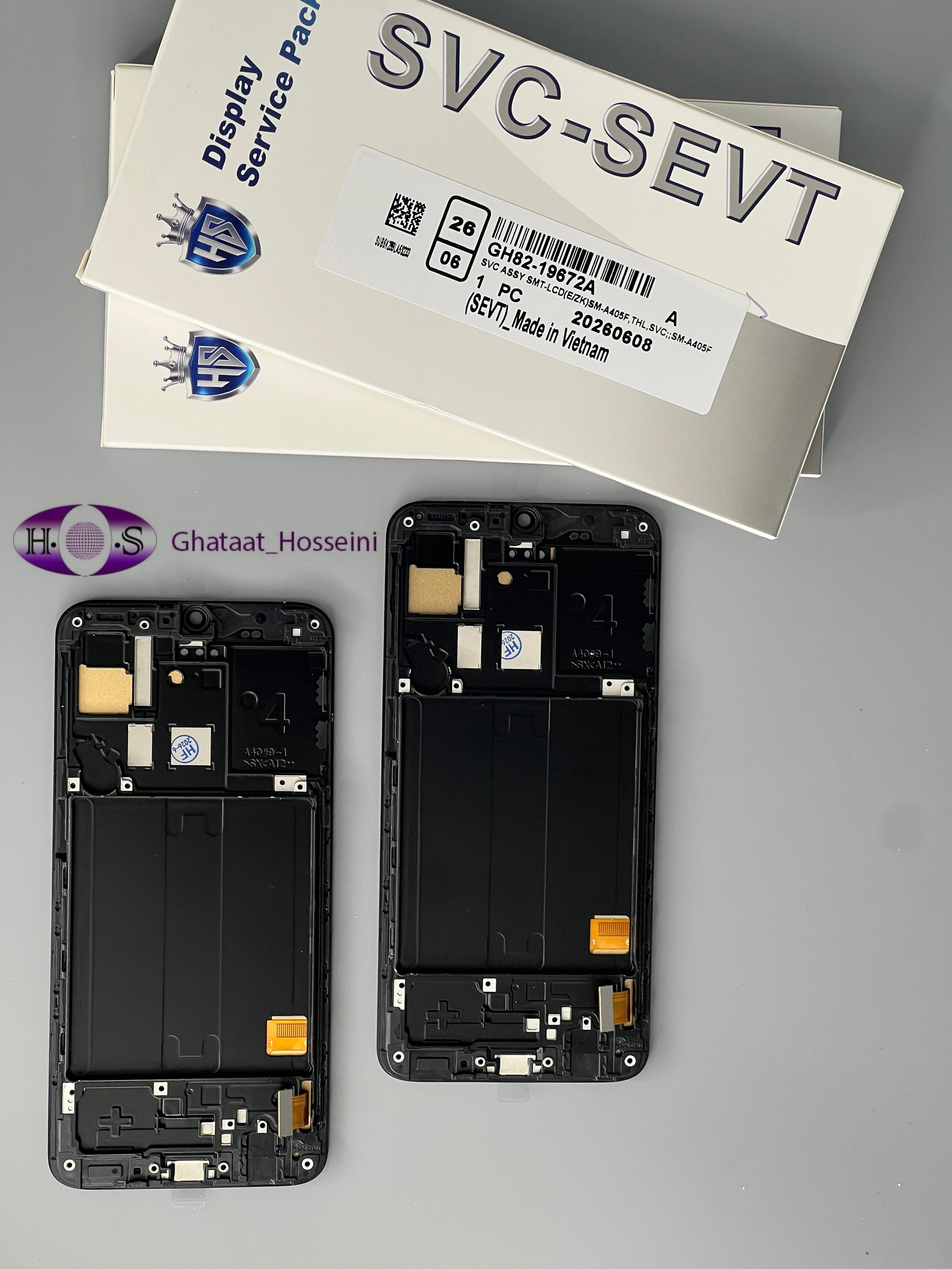 تاچ و السيدي گوشي سامسونگ Samsung A40/A405+Frame HDبافريم اينسل اچ دي